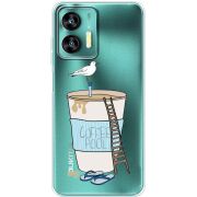 Прозрачный чехол BoxFace Oukitel C35 Segull in Cofee Pool