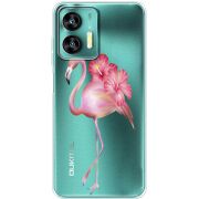 Прозрачный чехол BoxFace Oukitel C35 Floral Flamingo