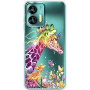 Прозрачный чехол BoxFace Oukitel C35 Colorful Giraffe