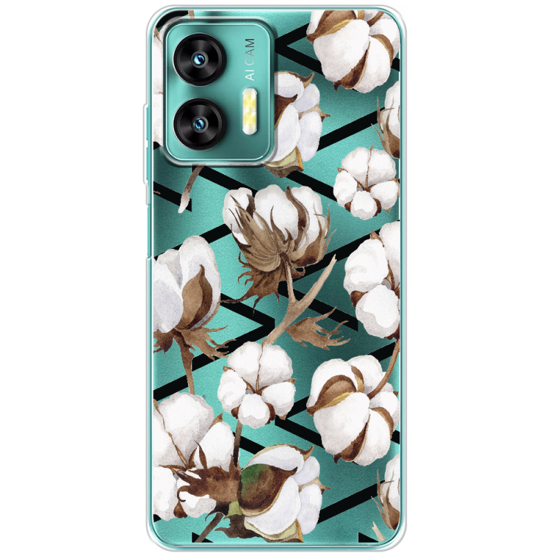 Прозрачный чехол BoxFace Oukitel C35 Cotton flowers