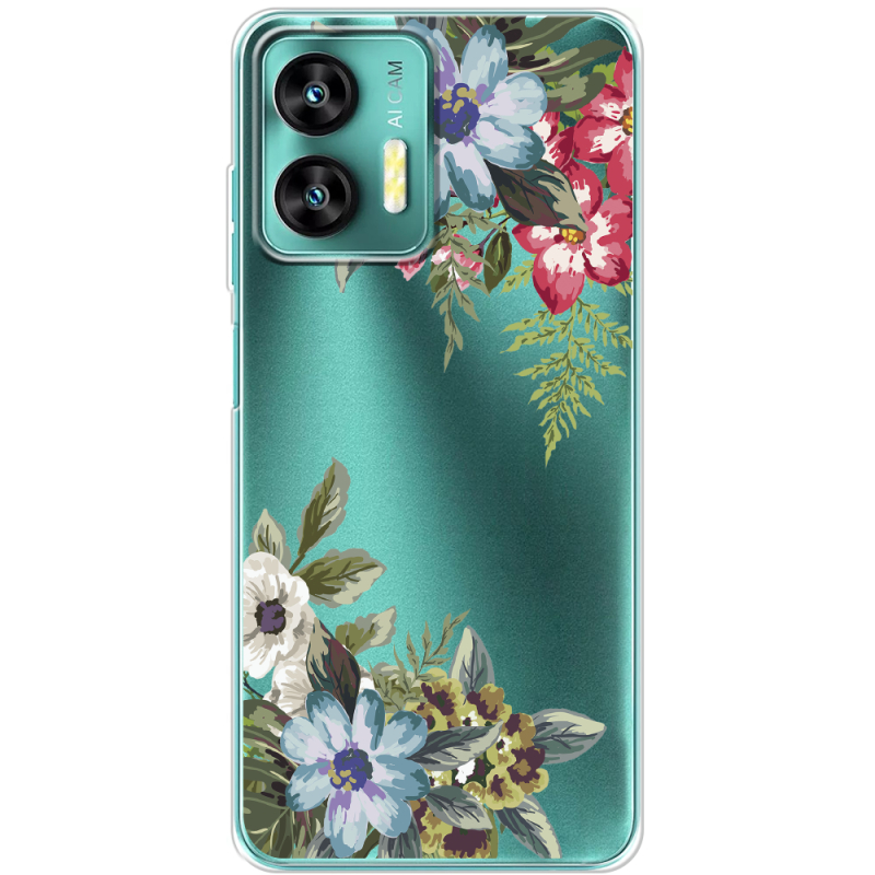 Прозрачный чехол BoxFace Oukitel C35 Floral