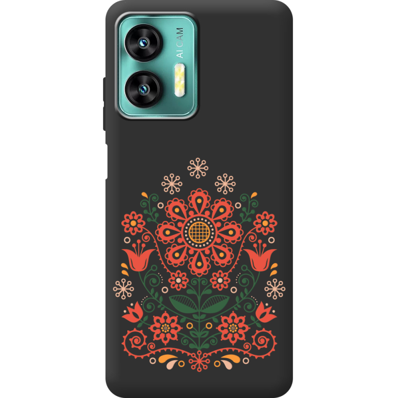 Черный чехол BoxFace Oukitel C35 Ukrainian Ornament