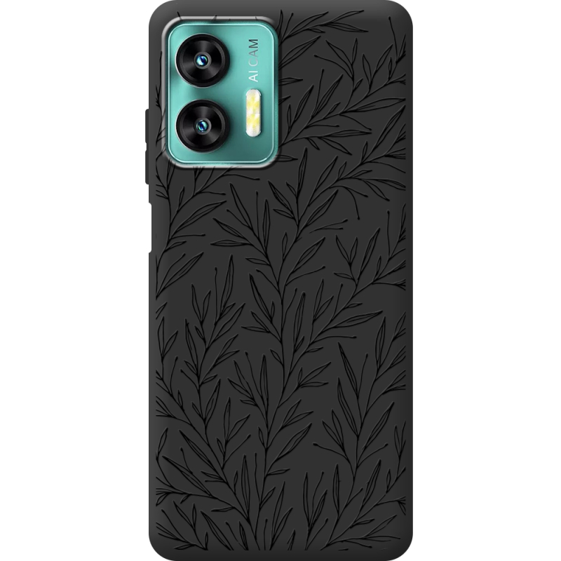 Черный чехол BoxFace Oukitel C35 Leaves