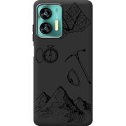 Черный чехол BoxFace Oukitel C35 Mountains