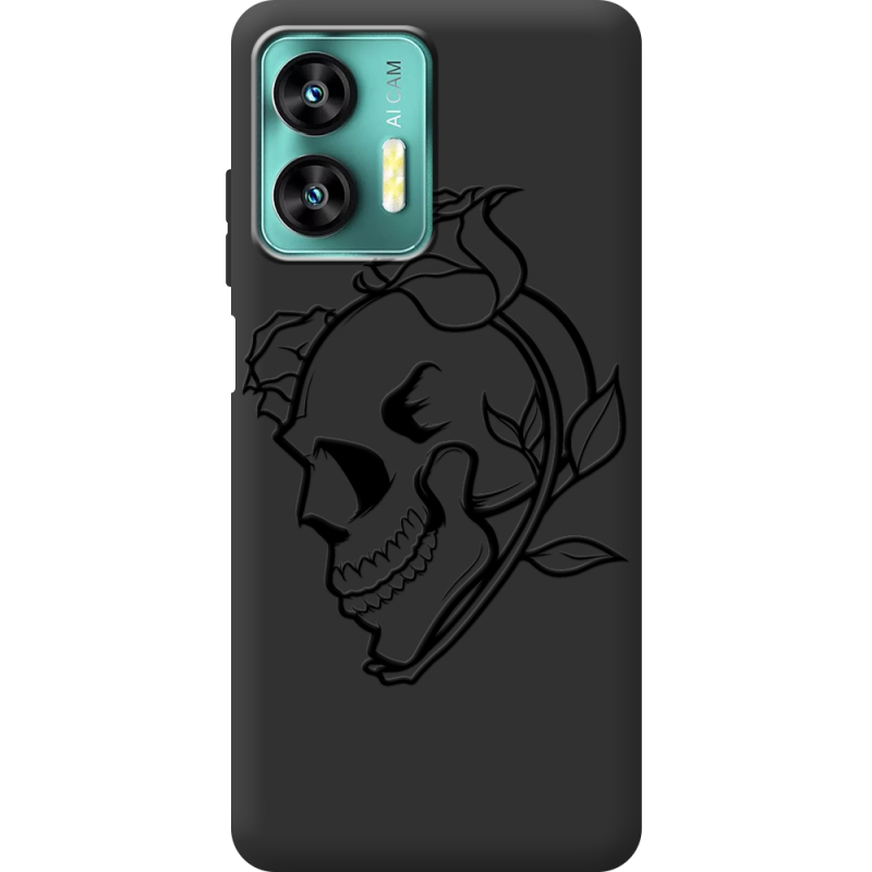 Черный чехол BoxFace Oukitel C35 Skull and Roses