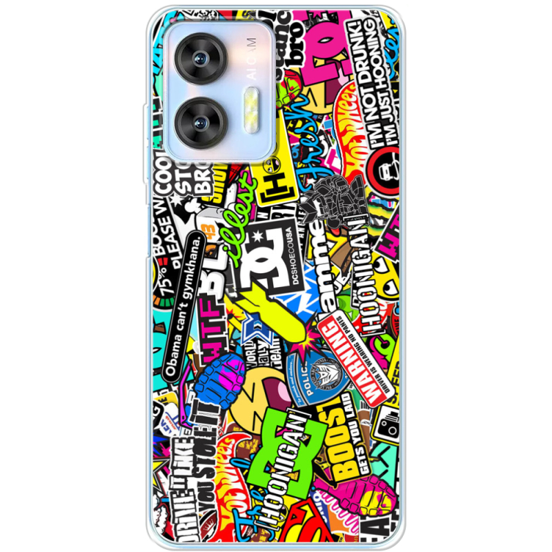 Чехол BoxFace Oukitel C36 Multicolored Inscriptions