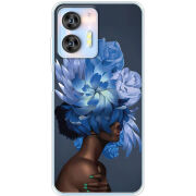 Чехол BoxFace Oukitel C36 Exquisite Blue Flowers