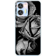 Чехол BoxFace Oukitel C36 Black and White Roses