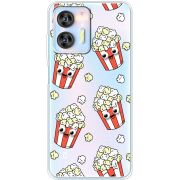 Прозрачный чехол BoxFace Oukitel C36 с 3D-глазками Popcorn