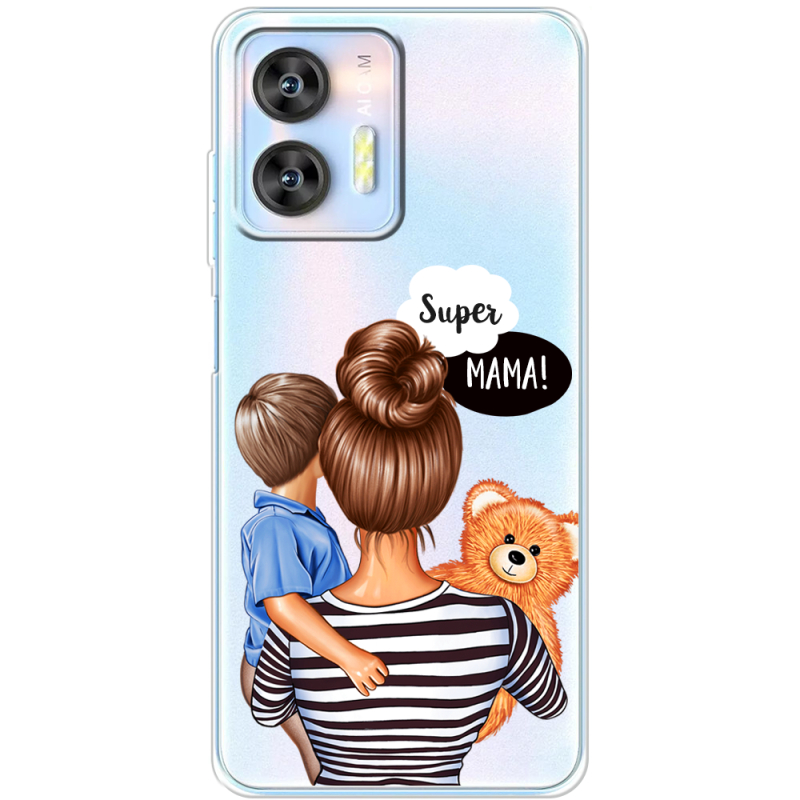 Прозрачный чехол BoxFace Oukitel C36 Super Mama and Son