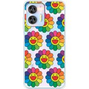 Прозрачный чехол BoxFace Oukitel C36 Hippie Flowers