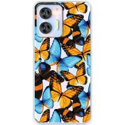 Прозрачный чехол BoxFace Oukitel C36 Butterfly Morpho