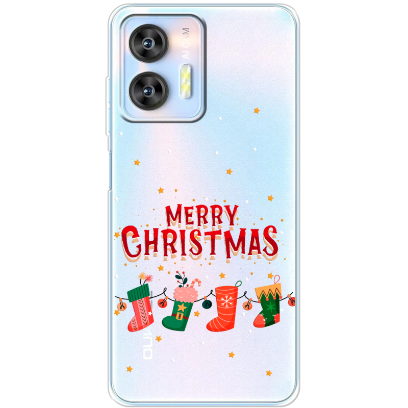 Прозрачный чехол BoxFace Oukitel C36 Merry Christmas