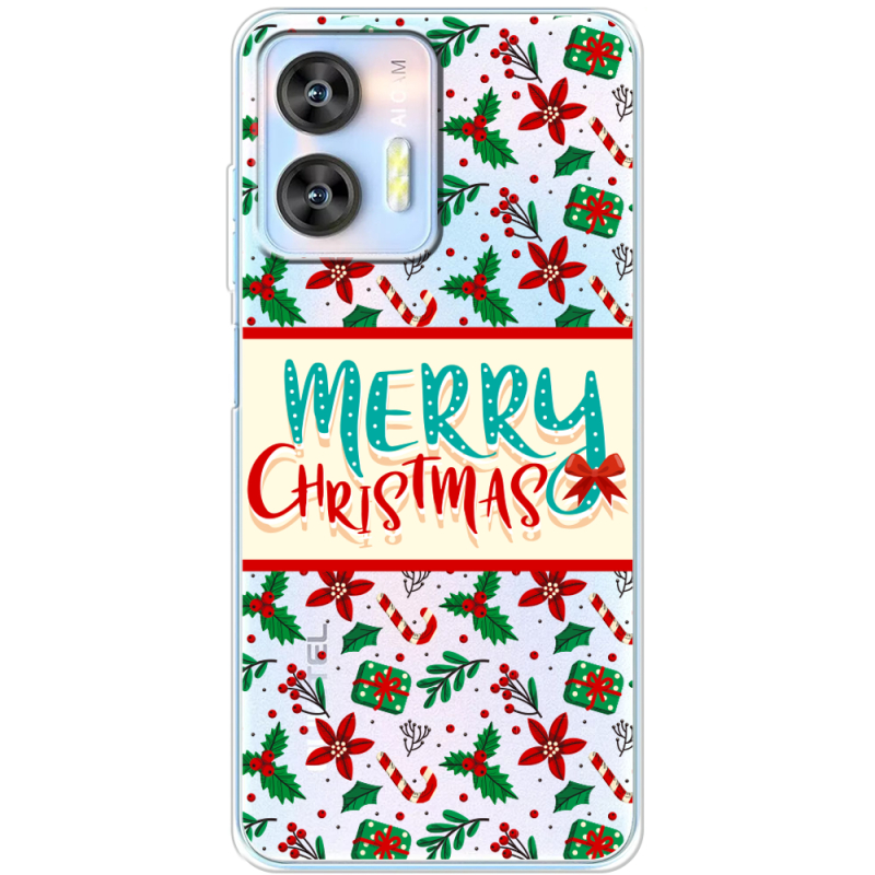 Прозрачный чехол BoxFace Oukitel C36 Vintage Christmas Pattern