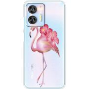 Прозрачный чехол BoxFace Oukitel C36 Floral Flamingo