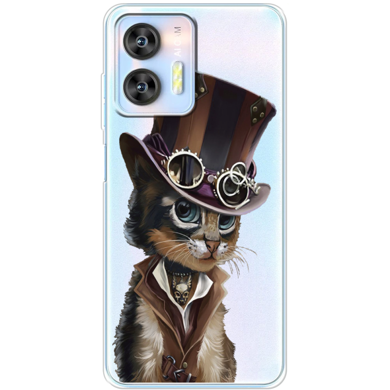 Прозрачный чехол BoxFace Oukitel C36 Steampunk Cat