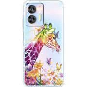 Прозрачный чехол BoxFace Oukitel C36 Colorful Giraffe