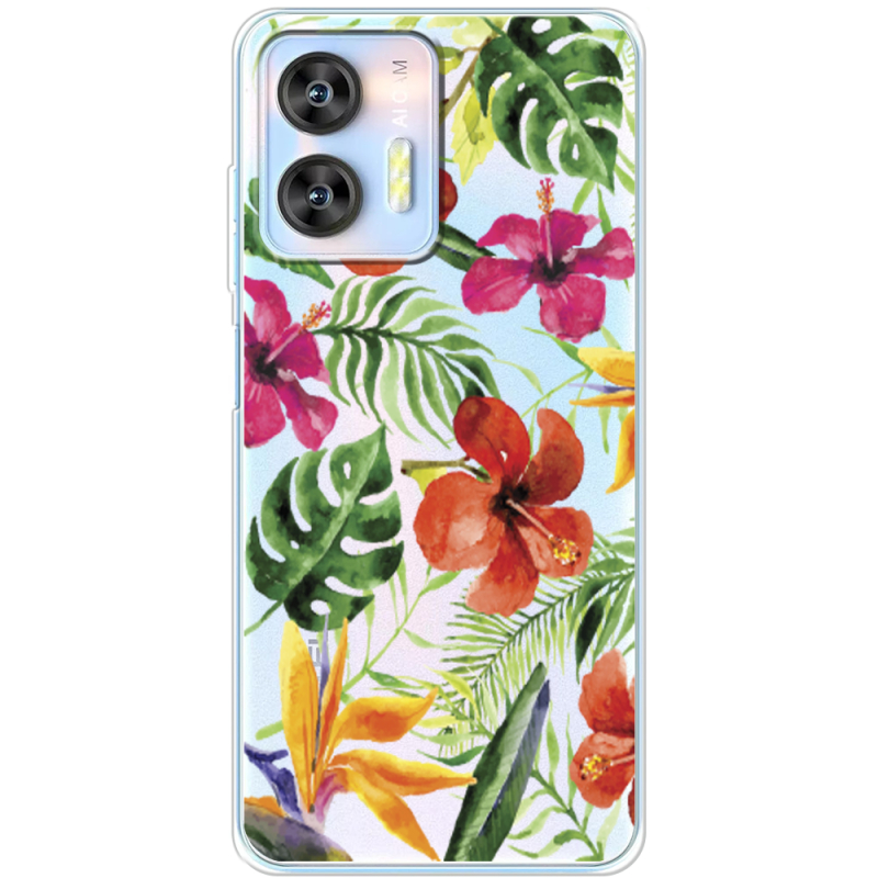 Прозрачный чехол BoxFace Oukitel C36 Tropical Flowers