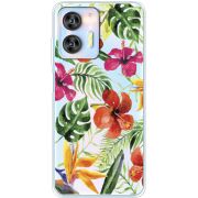 Прозрачный чехол BoxFace Oukitel C36 Tropical Flowers