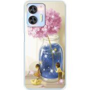 Чехол со стразами Oukitel C36 Little Boy and Girl