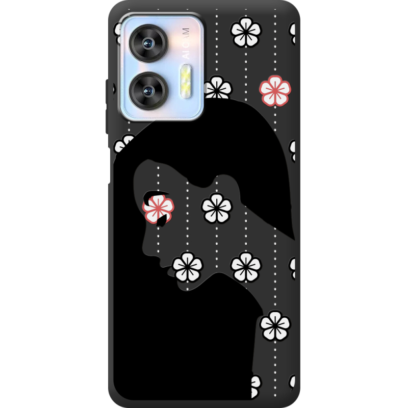 Черный чехол BoxFace Oukitel C36 Flower Hair