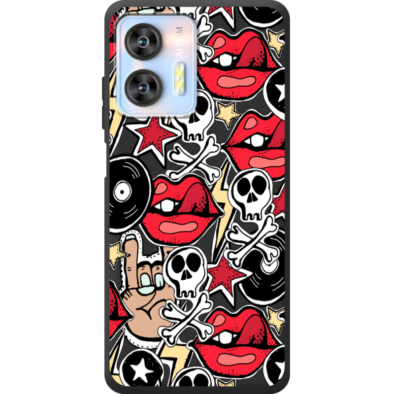 Черный чехол BoxFace Oukitel C36 Rock Graffiti