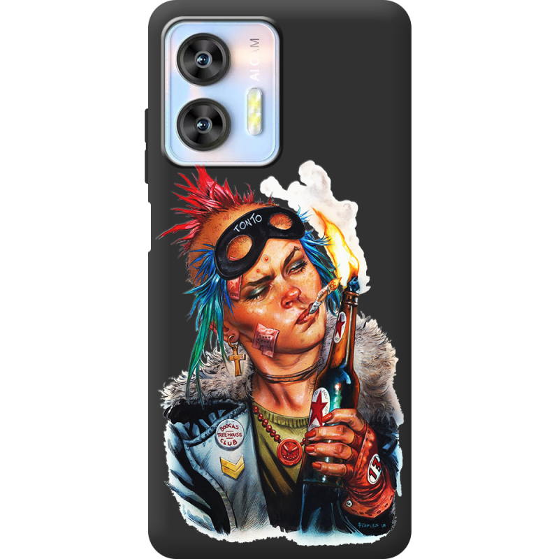 Черный чехол BoxFace Oukitel C36 Tanker Girl