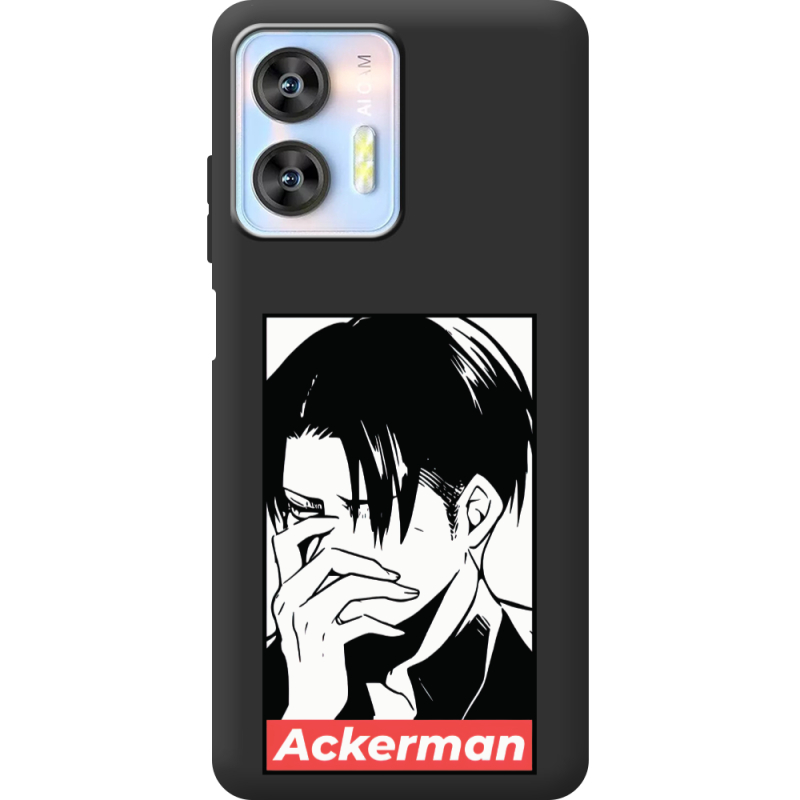 Черный чехол BoxFace Oukitel C36 Attack On Titan - Ackerman