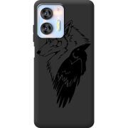 Черный чехол BoxFace Oukitel C36 Wolf and Raven