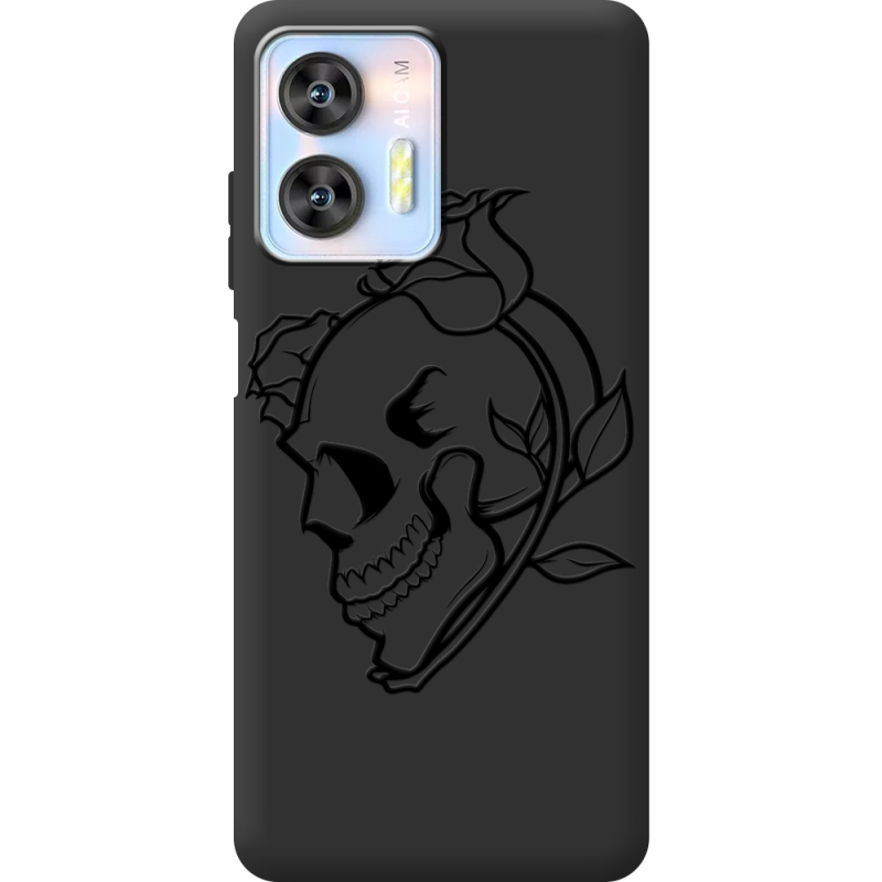 Черный чехол BoxFace Oukitel C36 Skull and Roses