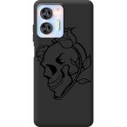 Черный чехол BoxFace Oukitel C36 Skull and Roses