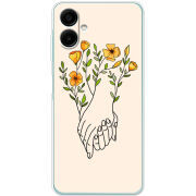 Чехол BoxFace Samsung Galaxy A06 (A065) Flower Hands