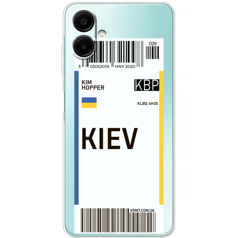 Прозрачный чехол BoxFace Samsung Galaxy A06 (A065) Ticket Kiev