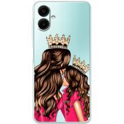 Прозрачный чехол BoxFace Samsung Galaxy A06 (A065) Queen and Princess