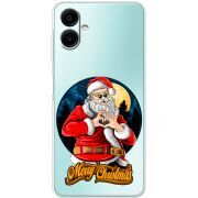 Прозрачный чехол BoxFace Samsung Galaxy A06 (A065) Cool Santa