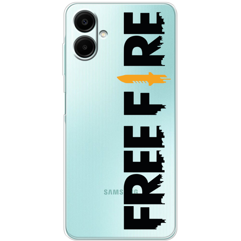 Прозрачный чехол BoxFace Samsung Galaxy A06 (A065) Free Fire Black Logo