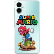 Прозрачный чехол BoxFace Samsung Galaxy A06 (A065) Super Mario