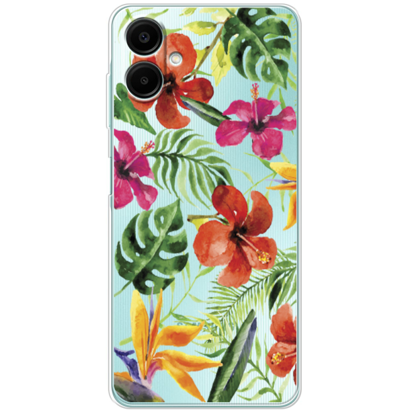 Прозрачный чехол BoxFace Samsung Galaxy A06 (A065) Tropical Flowers