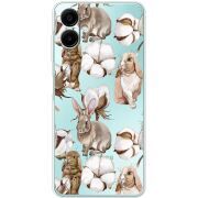 Прозрачный чехол BoxFace Samsung Galaxy A06 (A065) Cotton and Rabbits