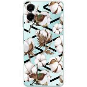 Прозрачный чехол BoxFace Samsung Galaxy A06 (A065) Cotton flowers