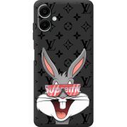 Черный чехол BoxFace Samsung Galaxy A06 (A065) looney bunny