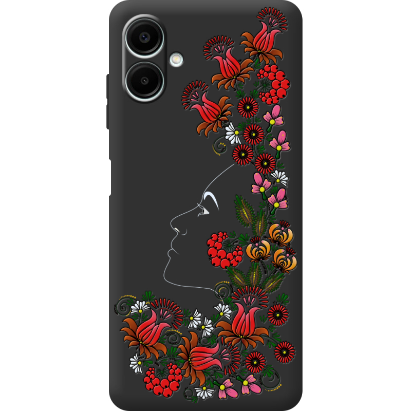 Черный чехол BoxFace Samsung Galaxy A06 (A065) 3D Ukrainian Muse