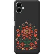 Черный чехол BoxFace Samsung Galaxy A06 (A065) Ukrainian Ornament