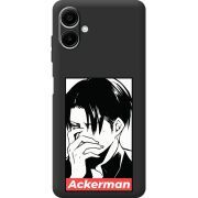 Черный чехол BoxFace Samsung Galaxy A06 (A065) Attack On Titan - Ackerman