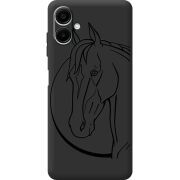 Черный чехол BoxFace Samsung Galaxy A06 (A065) Horse