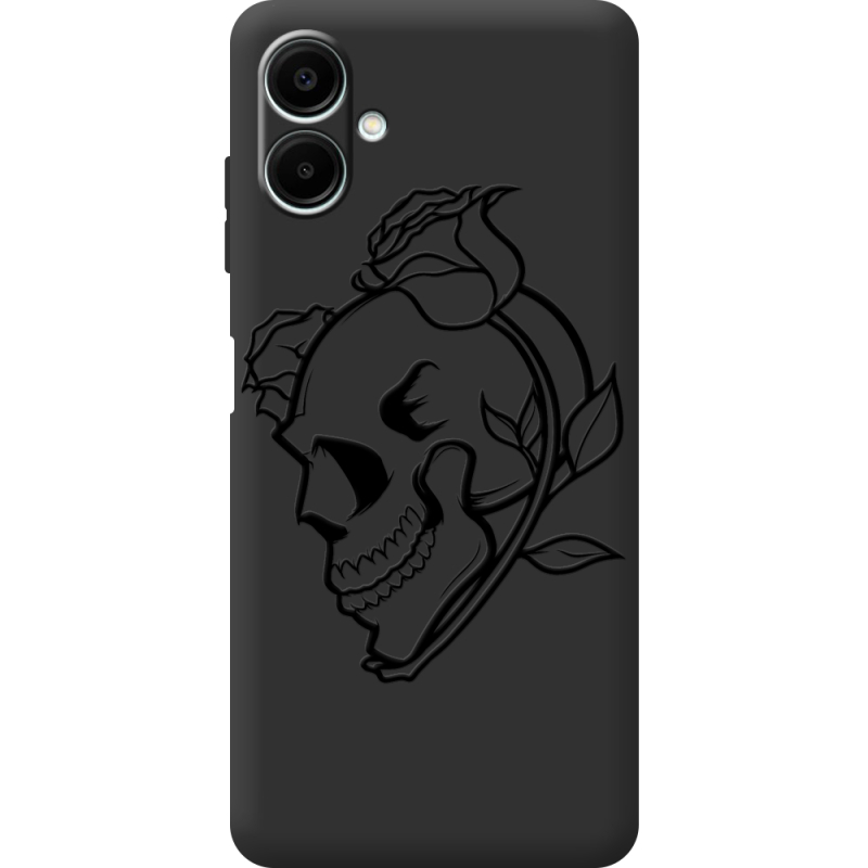 Черный чехол BoxFace Samsung Galaxy A06 (A065) Skull and Roses