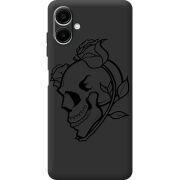 Черный чехол BoxFace Samsung Galaxy A06 (A065) Skull and Roses