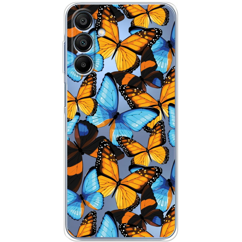 Прозрачный чехол BoxFace Samsung Galaxy A16 5G (A166) Butterfly Morpho