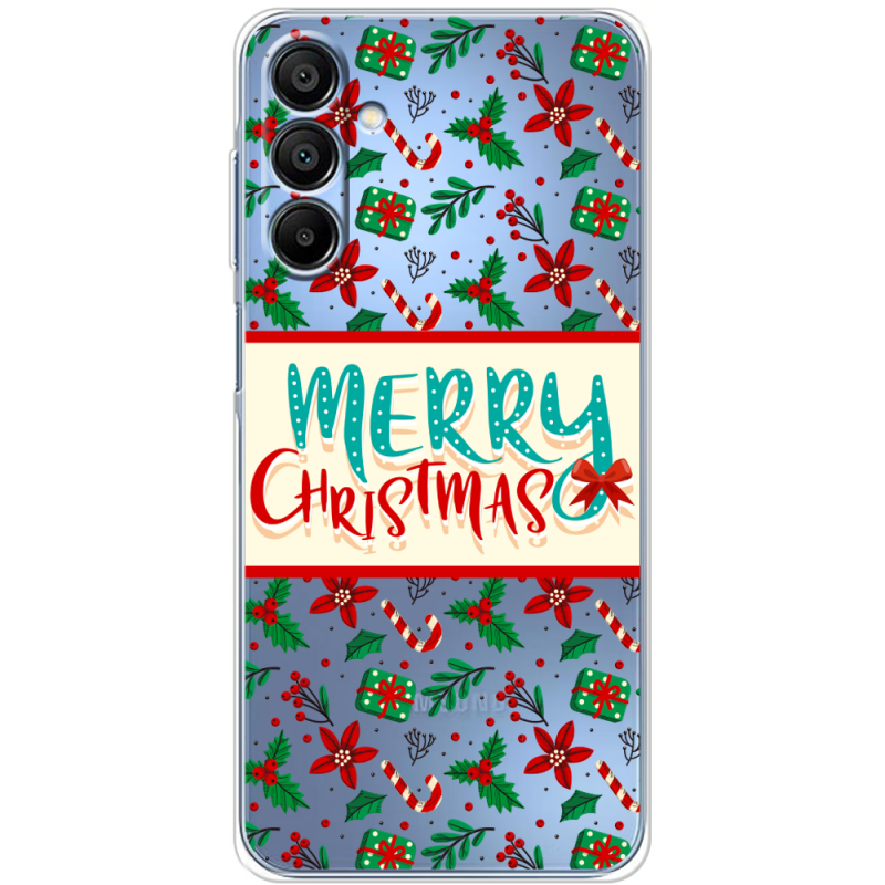 Прозрачный чехол BoxFace Samsung Galaxy A16 5G (A166) Vintage Christmas Pattern