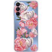 Прозрачный чехол BoxFace Samsung Galaxy A16 5G (A166) Peony Watercolor Style